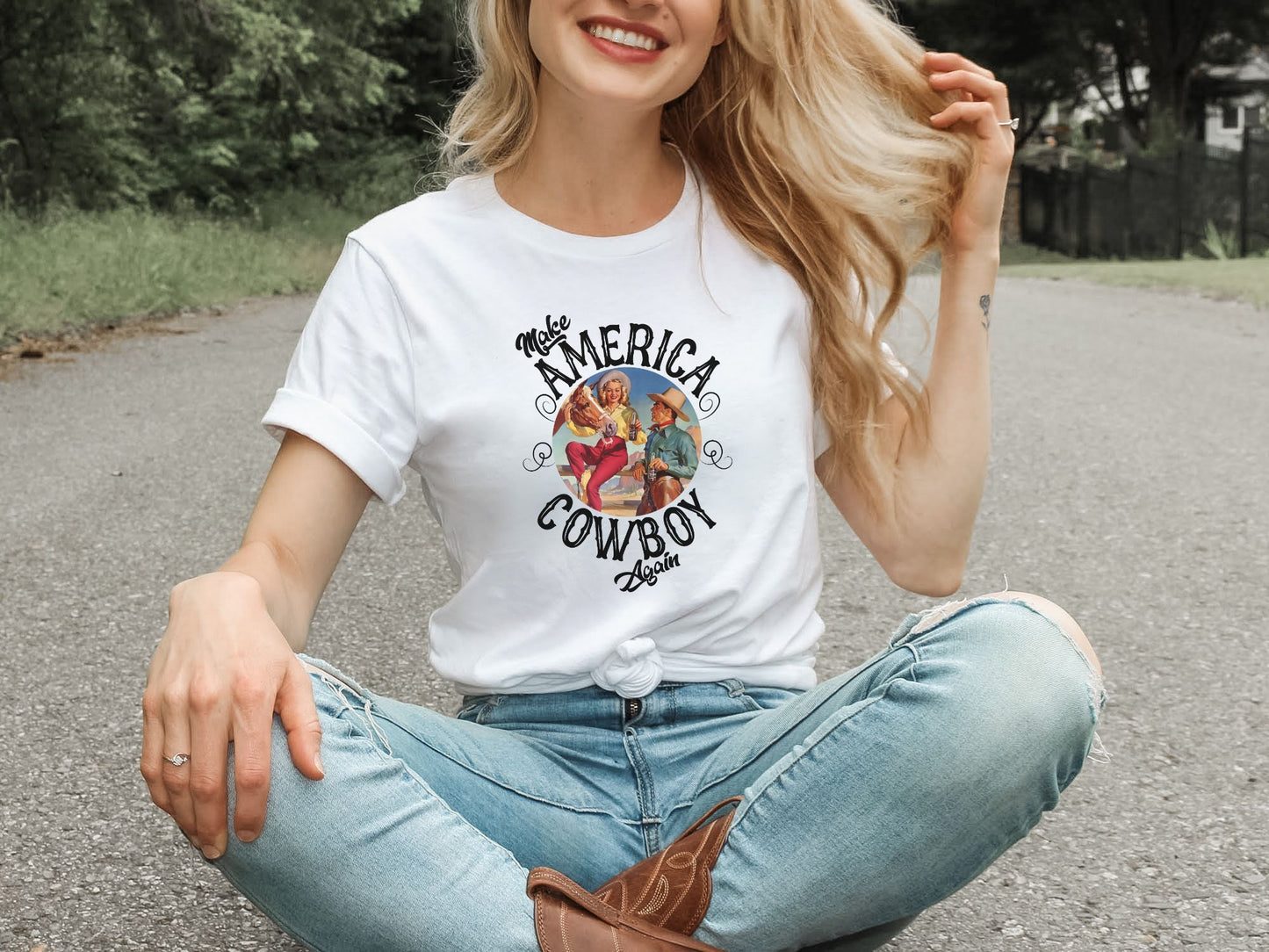 MAKE AMERICA COWBOY AGAIN TEE