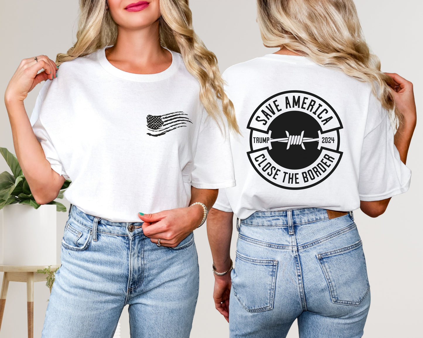 SAVE AMERICA - CLOSE THE BORDER TEE