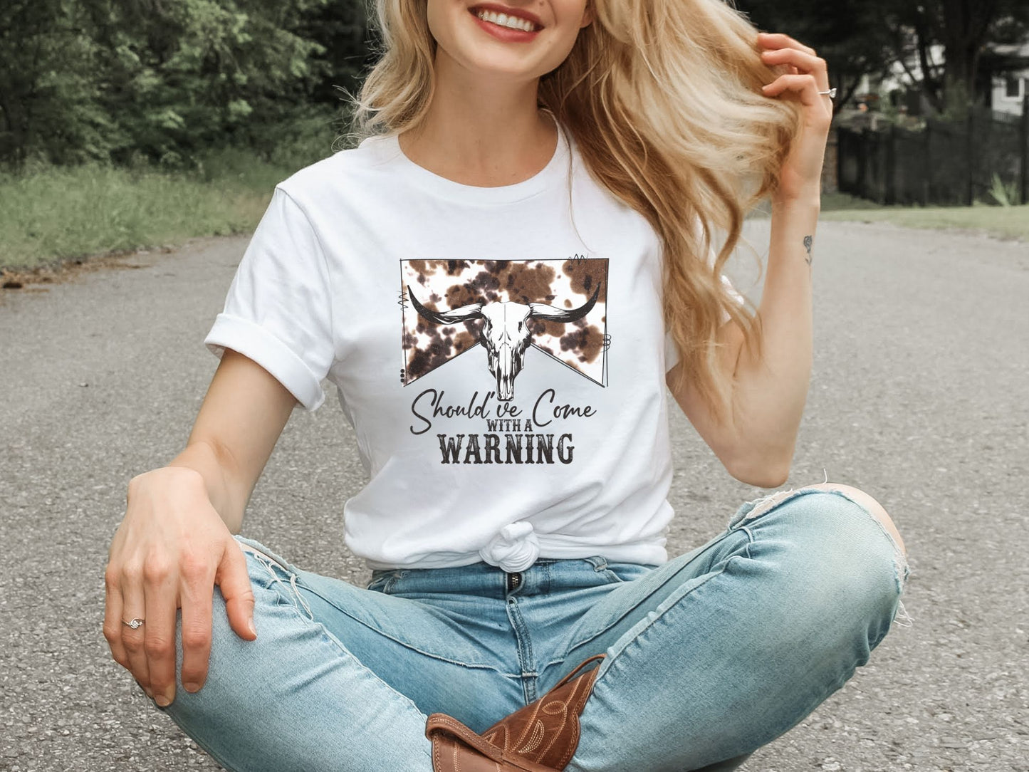 SHOULD'VE COME WITH A WARNING TEE