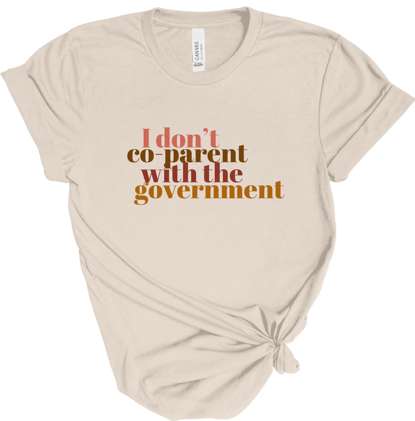 I DON'T CO-PARENT WITH THE GOVERNMENT TEE