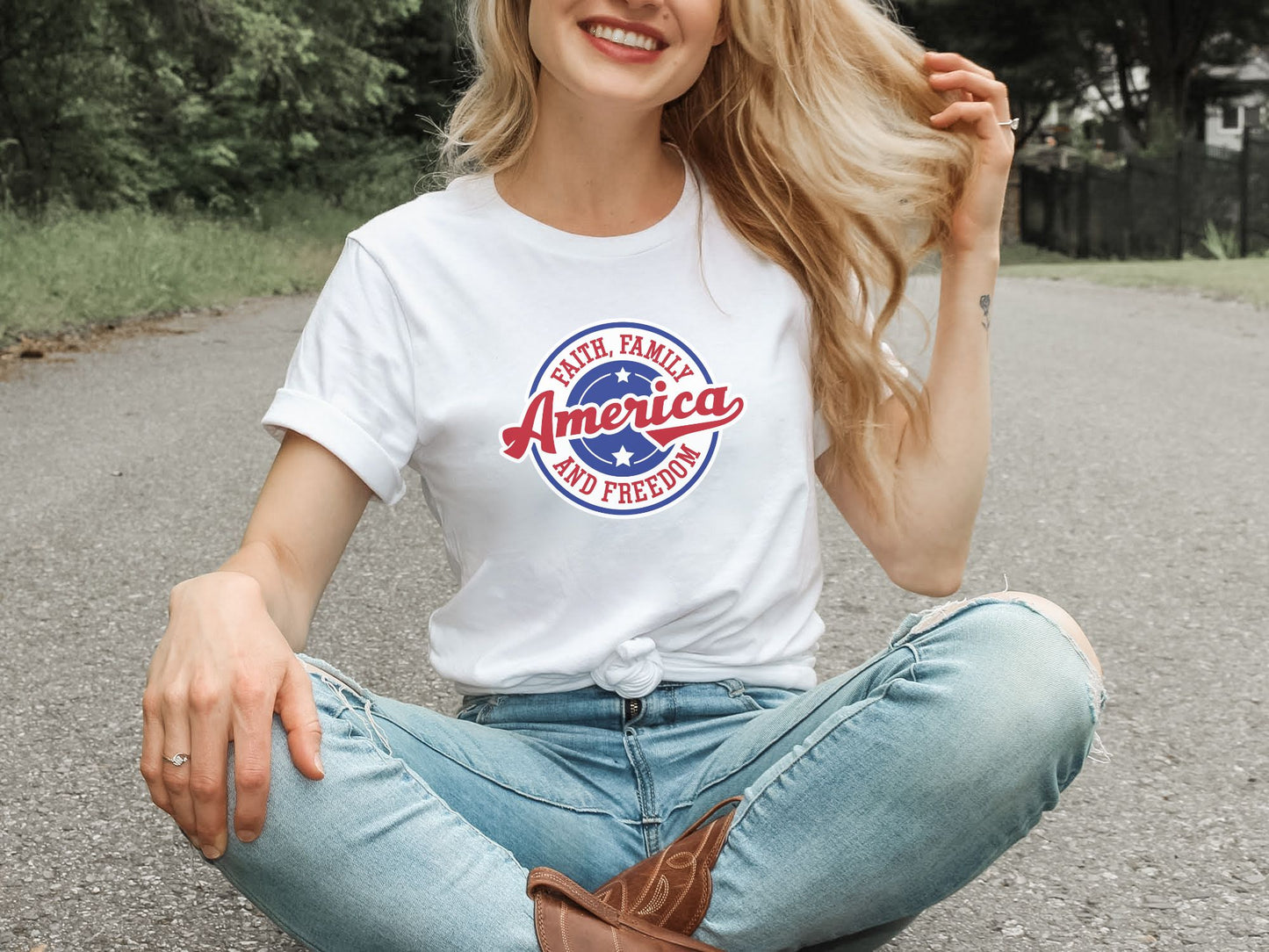 AMERICA FAITH, FAMILY & FREEDOM TEE