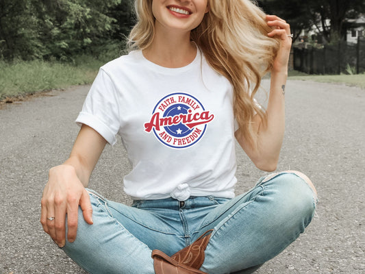 AMERICA FAITH, FAMILY & FREEDOM TEE