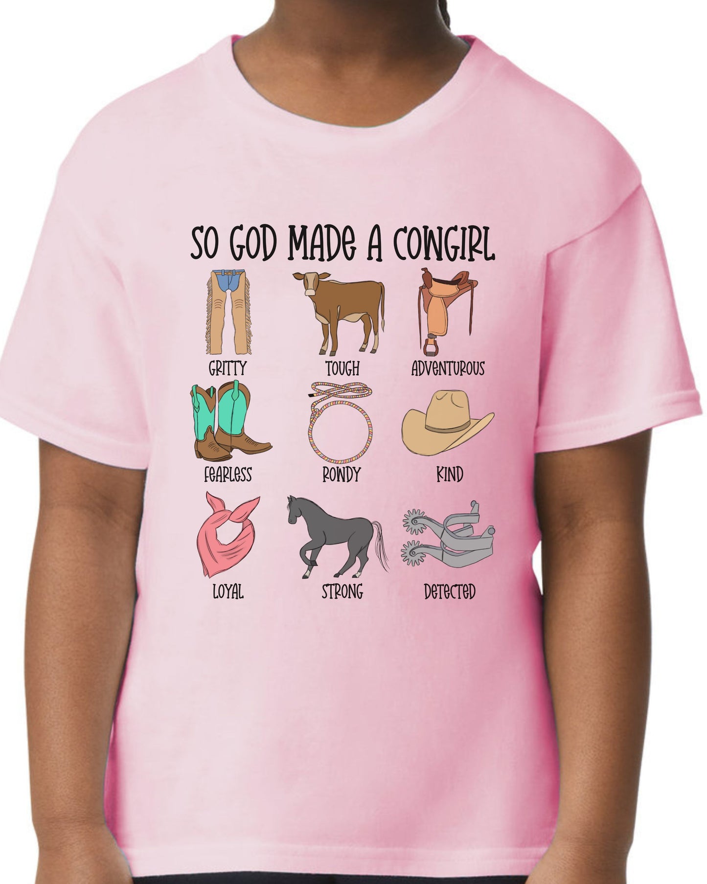 SO GOD MADE A COWGIRL TEE