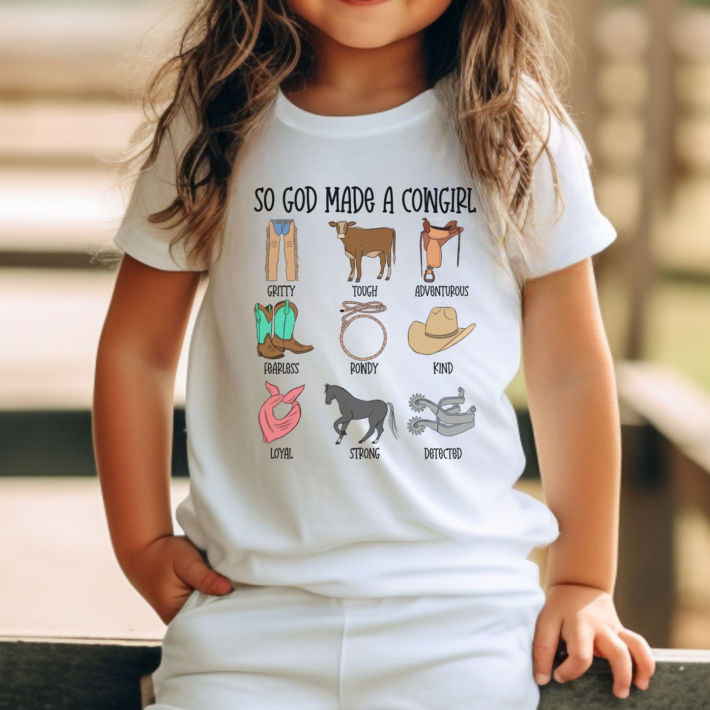 SO GOD MADE A COWGIRL TEE