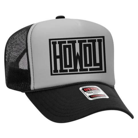 HOWDY - BLACK/GREYTRUCKER HAT