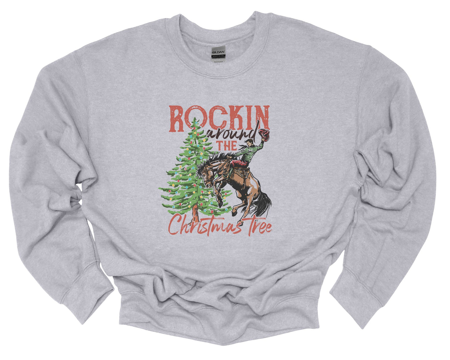 ROCKIN' AROUND THE CHRISTMAS TREE CREWNECK
