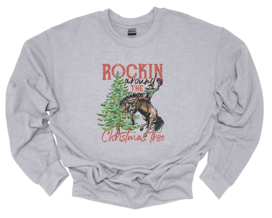 ROCKIN' AROUND THE CHRISTMAS TREE CREWNECK
