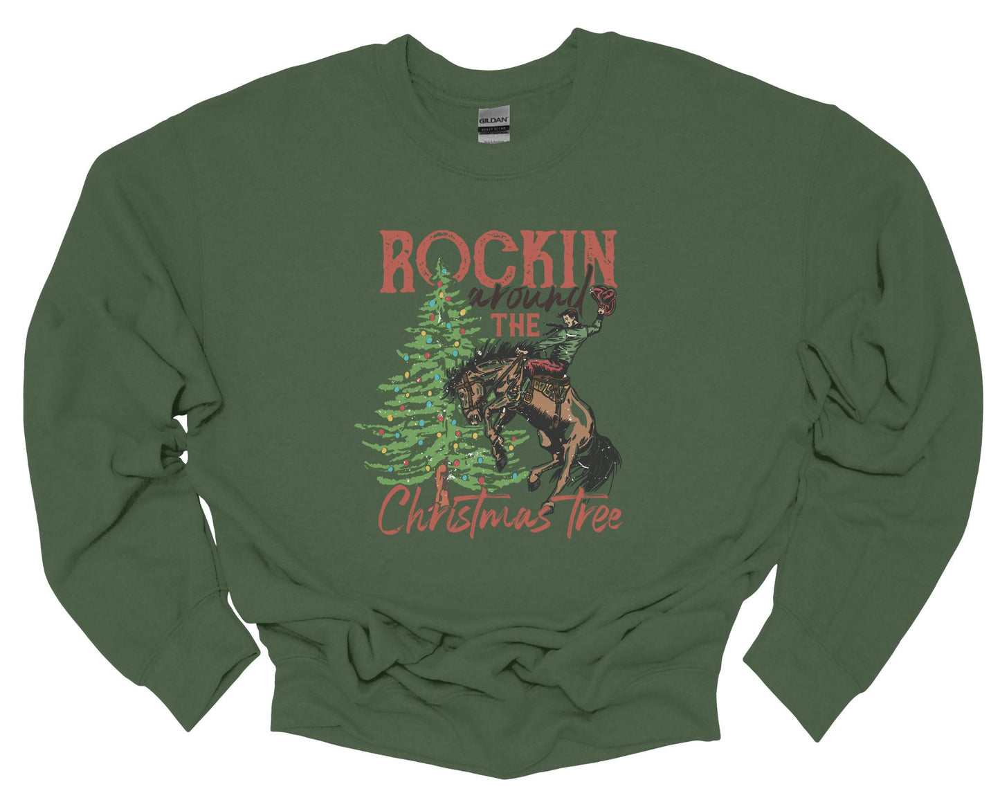 ROCKIN' AROUND THE CHRISTMAS TREE CREWNECK