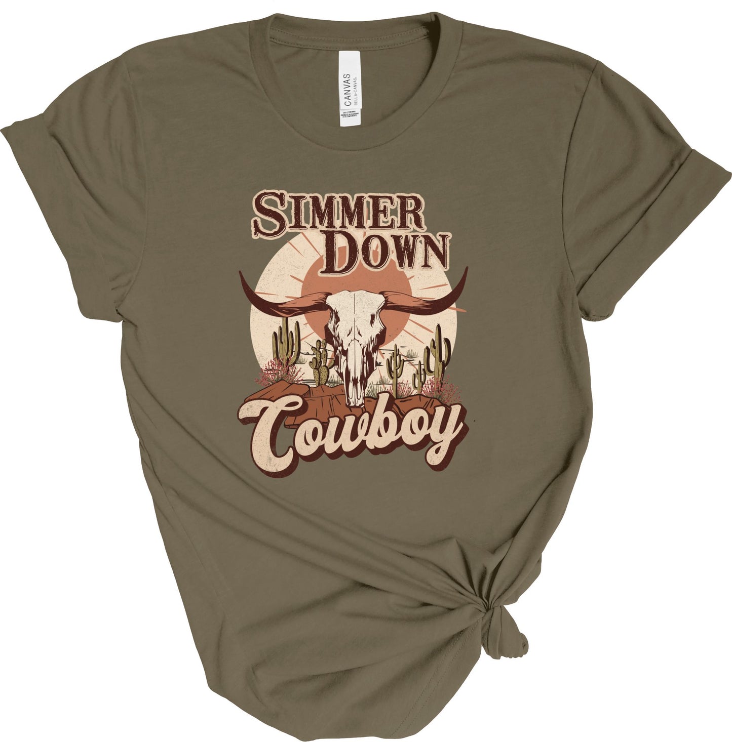 SIMMER DOWN COWBOY TEE