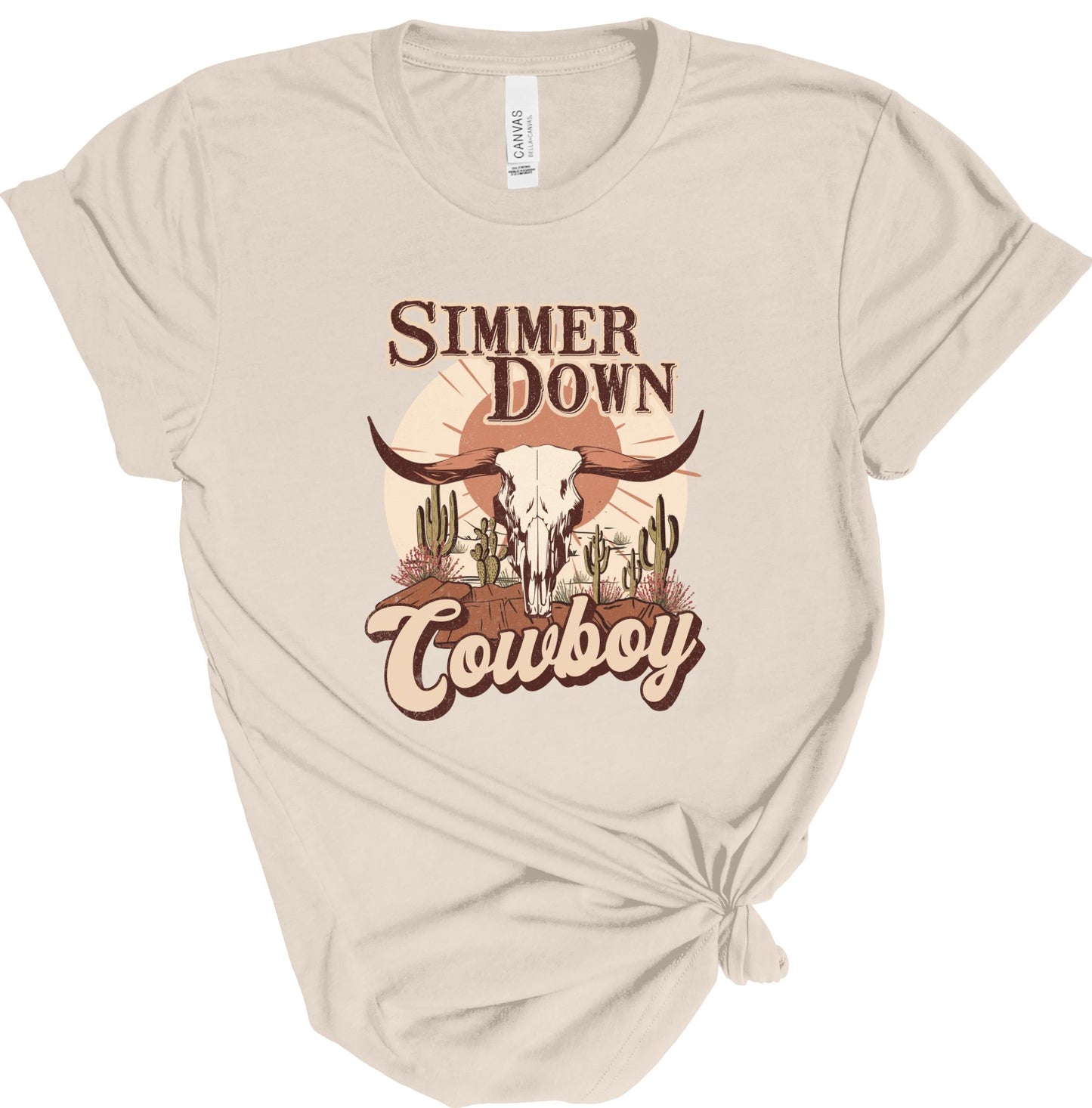 SIMMER DOWN COWBOY TEE