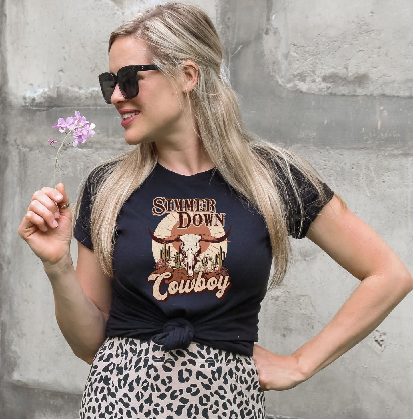 SIMMER DOWN COWBOY TEE
