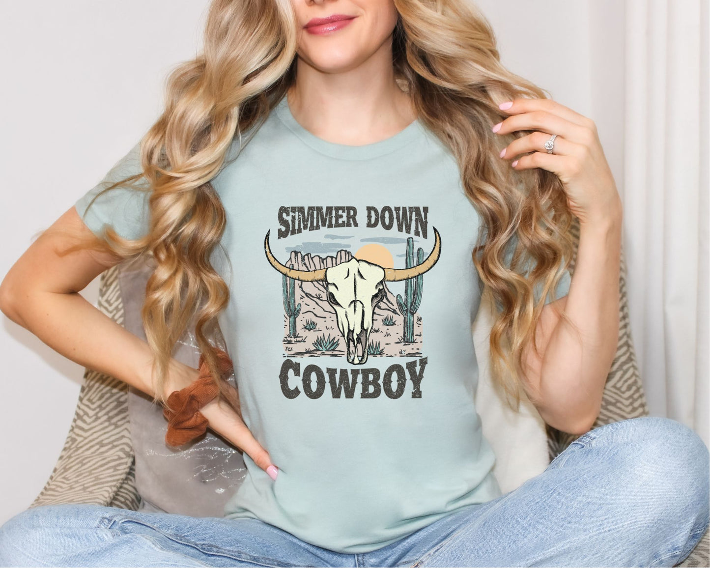 SIMMER DOWN COWBOY TEE