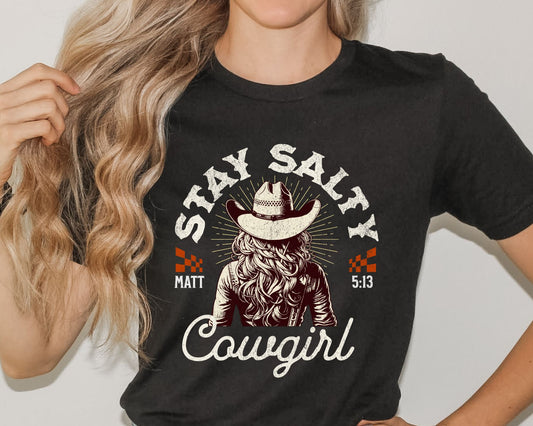 STAY SALTY COWGIRL TEE