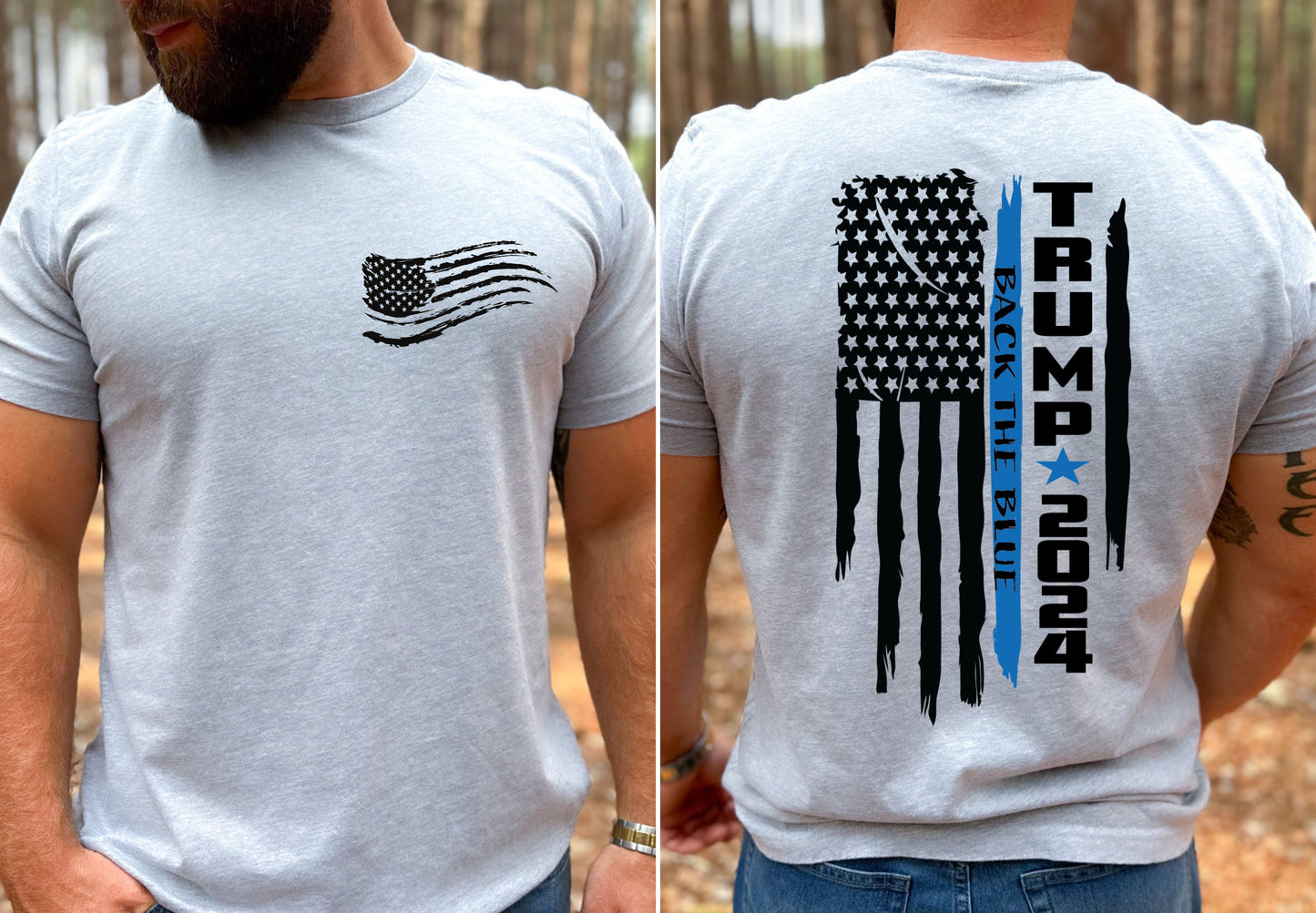 TRUMP BACK THE BLUE TEE