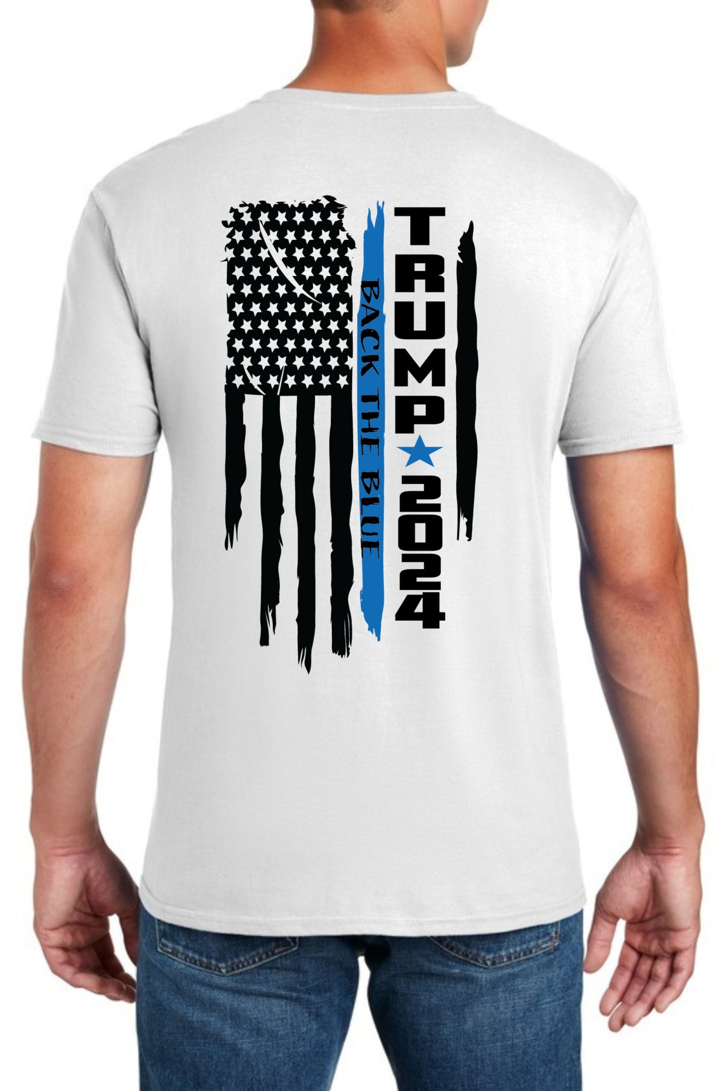 TRUMP BACK THE BLUE TEE