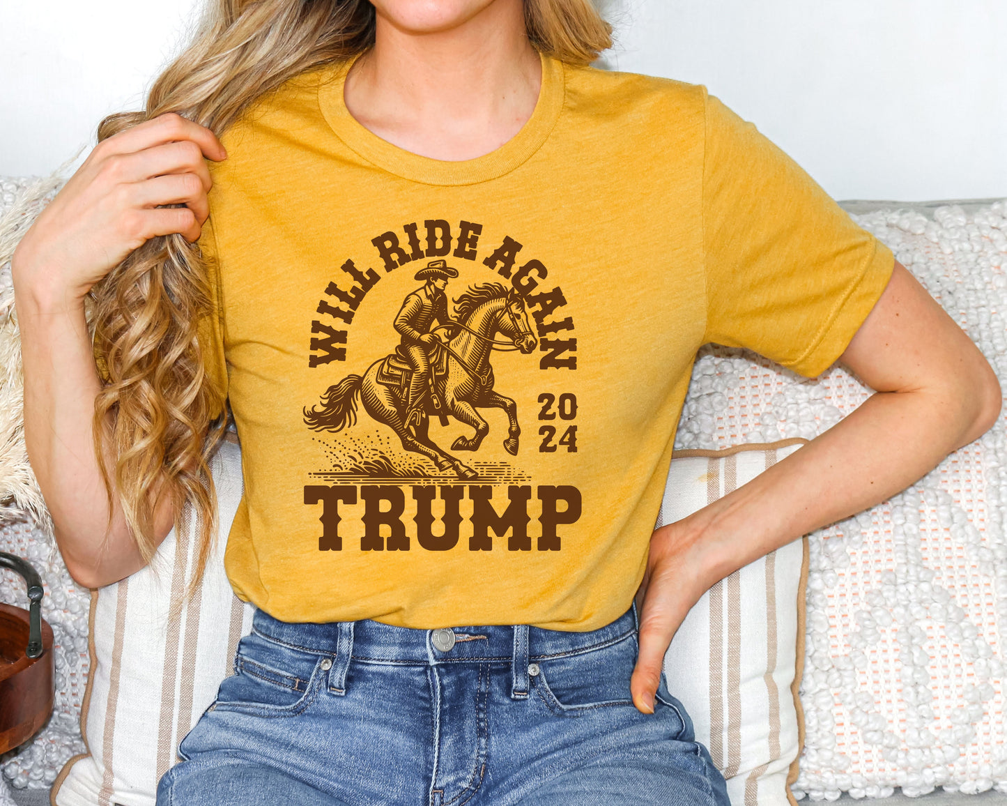 WILL RIDE AGAIN - TRUMP 2024 TEE