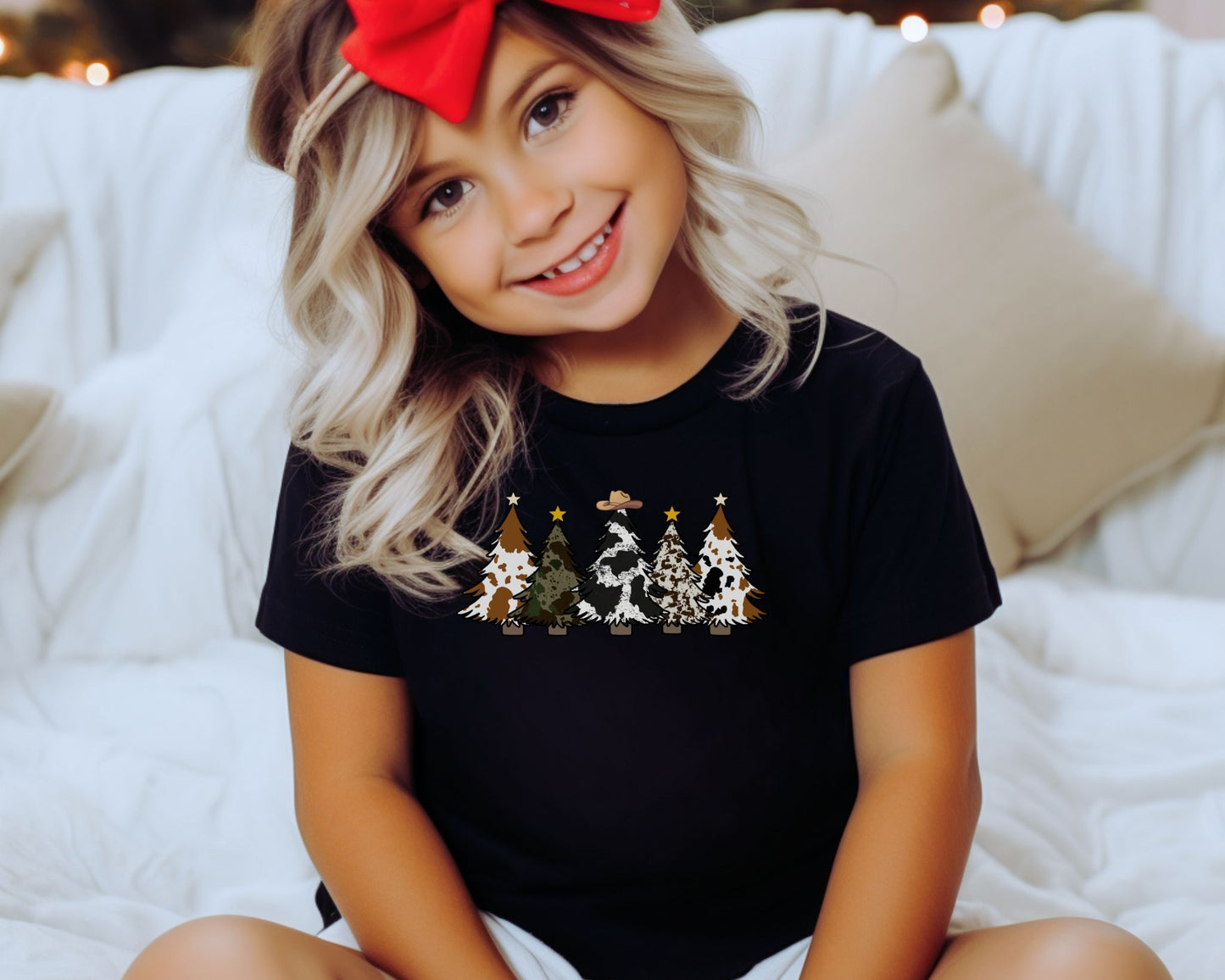 COWBOY HAT CHRITMAS TREE TEE