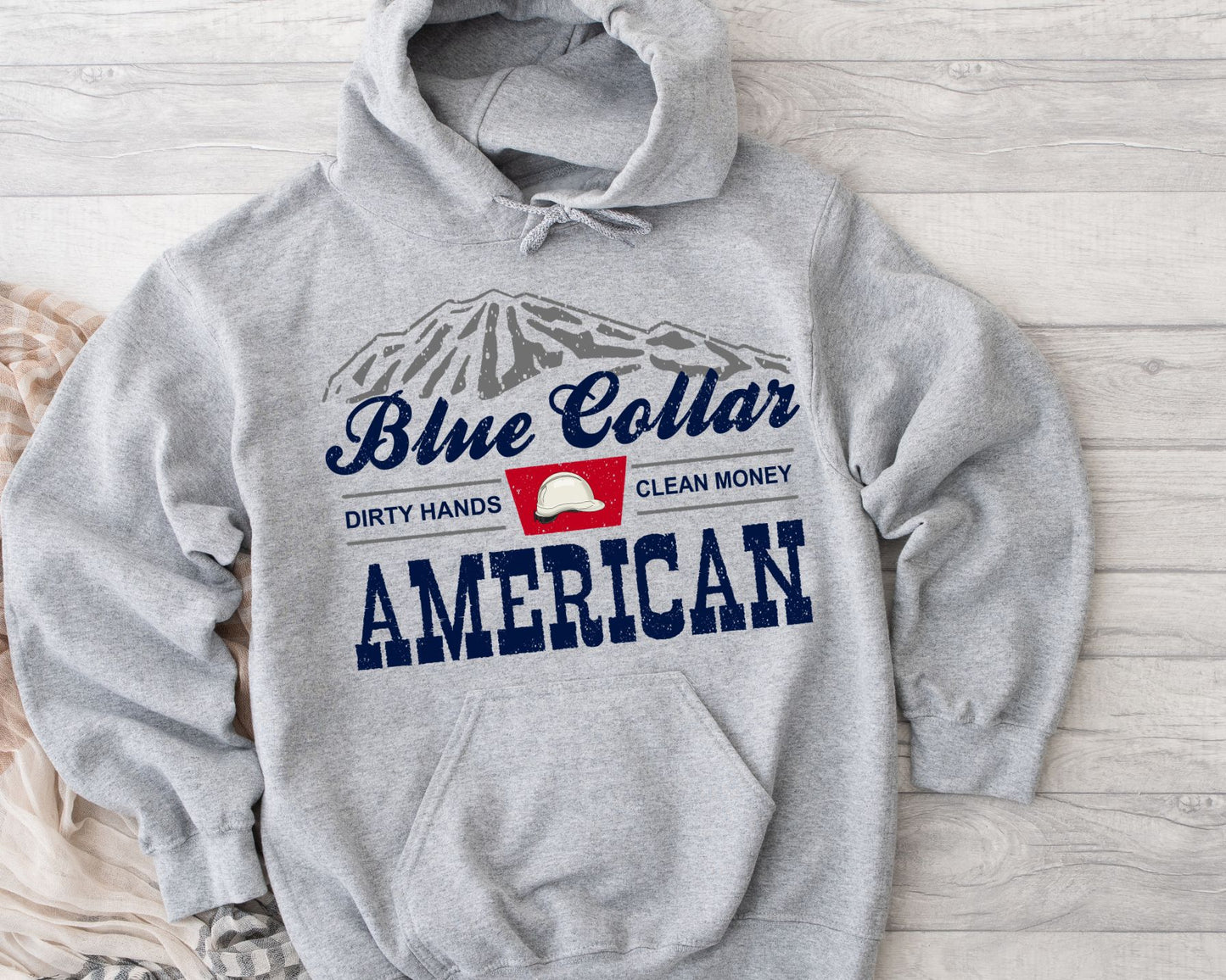 BLUE COLLAR AMERICAN HOODIE