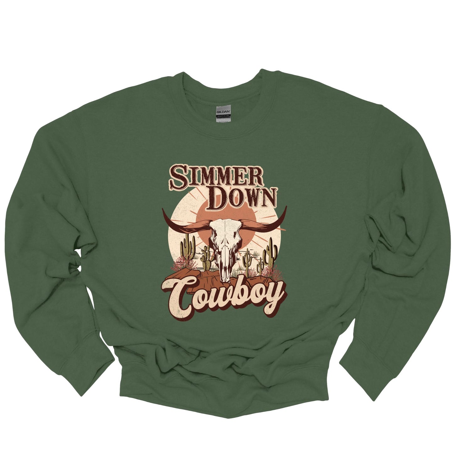 SIMMER DOWN COWBOY CREWNECK