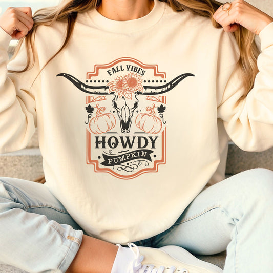 LONGHORN FALL VIBES CREWNECK