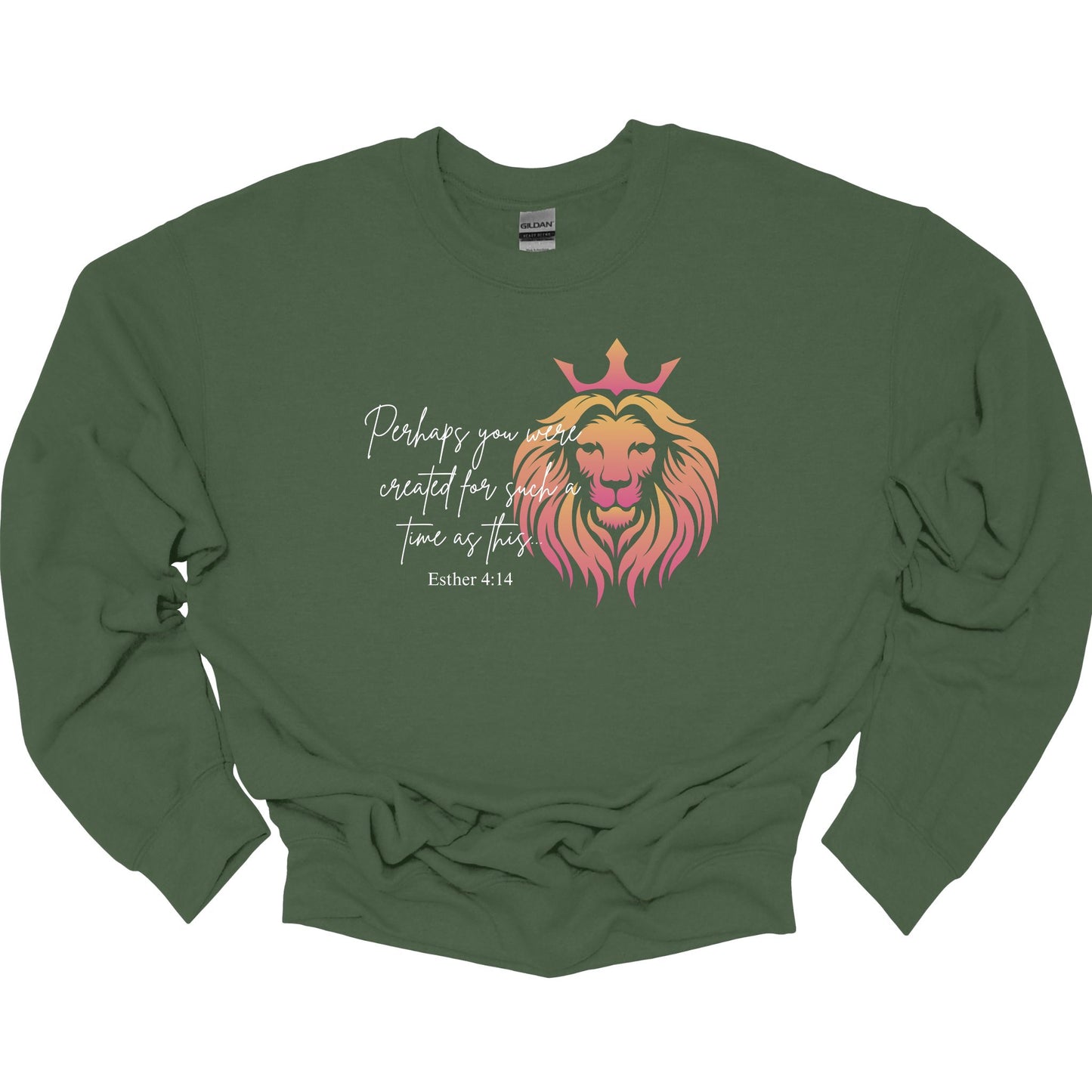 PERHAPS YOU WERE CREATED FOR A TIME LIKE THIS CREWNECK SWEATER