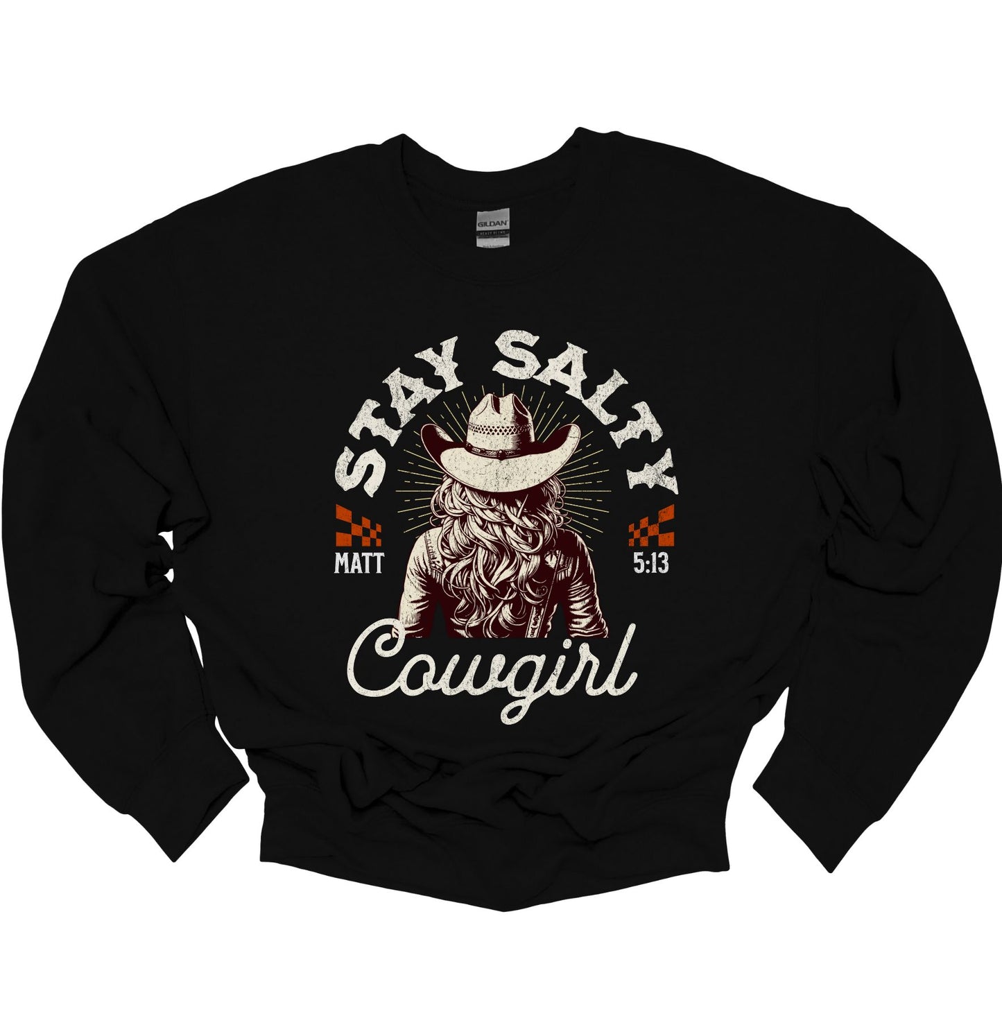 STAY SALTY COWGIRL CREWNECK