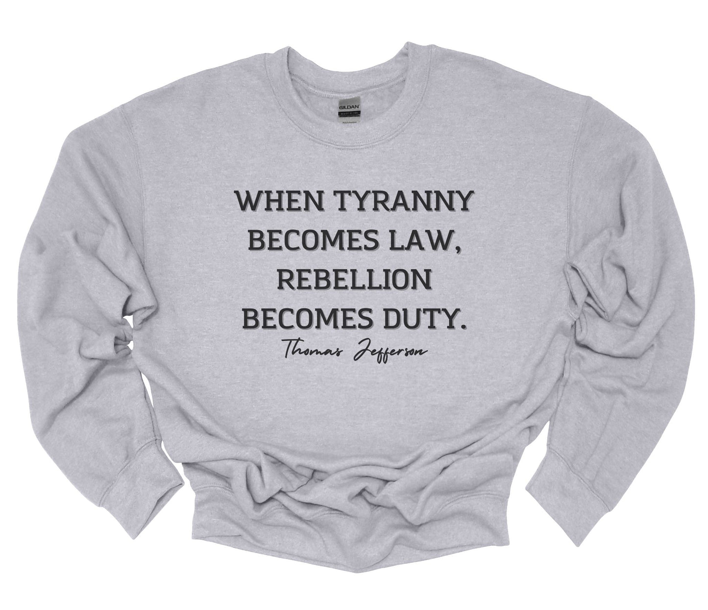 WHEN TYRANNY BECOMES..........HOODIE