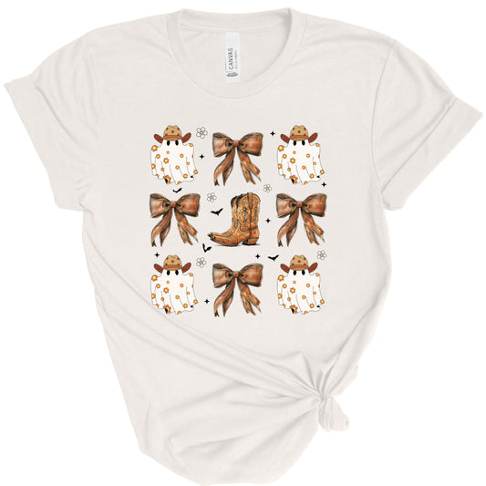 GHOSTS, BOOTS & BOWS TEE